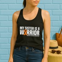 My Sister Is A Warrior Ms Multiple Sclerosis Awareness Womens Tank Top