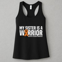 My Sister Is A Warrior Ms Multiple Sclerosis Awareness Womens Tank Top
