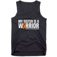 My Sister Is A Warrior Ms Multiple Sclerosis Awareness Tank Top