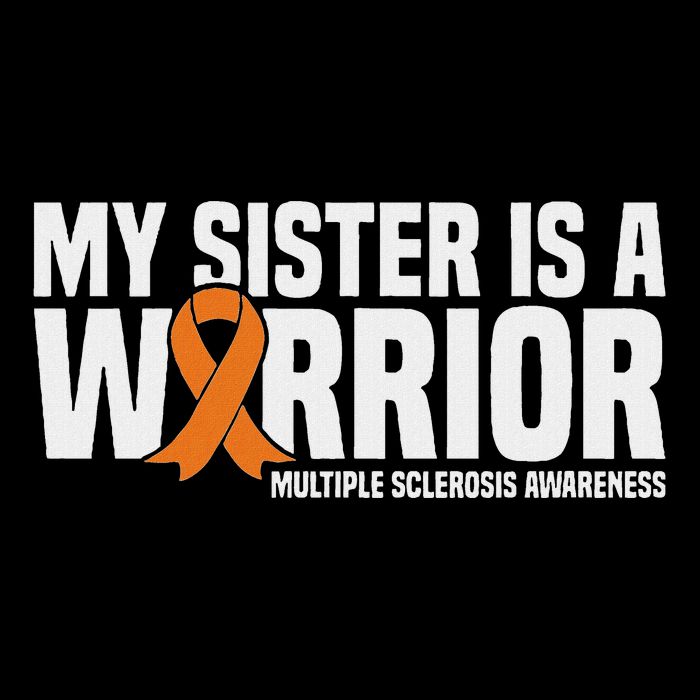 My Sister Is A Warrior Ms Multiple Sclerosis Awareness Zip Tote Bag