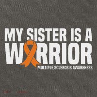 My Sister Is A Warrior Ms Multiple Sclerosis Awareness Cotton Canvas Backpack