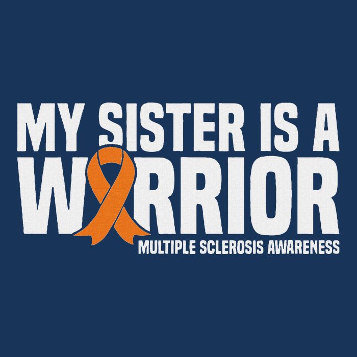 My Sister Is A Warrior Ms Multiple Sclerosis Awareness Infant Baby Jersey Bodysuit