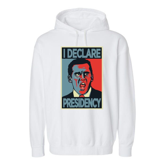 Michael Scott I Declare Presidency Garment-Dyed Fleece Hoodie