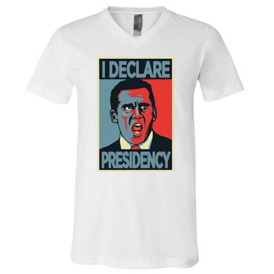 Michael Scott I Declare Presidency V-Neck T-Shirt