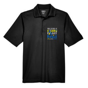 My Sister Is Down Right Perfect Down Syndrome Awareness Men's Origin Performance Pique Polo