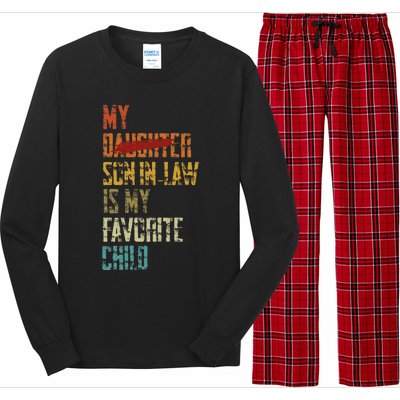 My Son In Law Is My Favorite Child Funny Replaced Daughter Long Sleeve Pajama Set