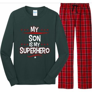 My Son Is My Superhero Long Sleeve Pajama Set