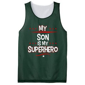 My Son Is My Superhero Mesh Reversible Basketball Jersey Tank