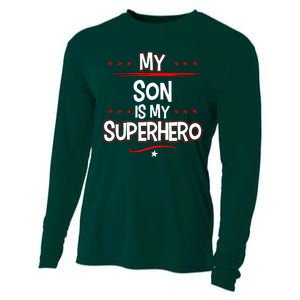 My Son Is My Superhero Cooling Performance Long Sleeve Crew