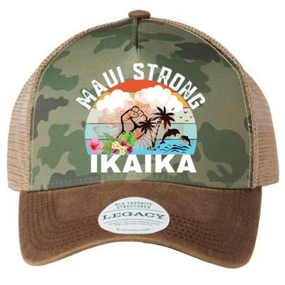 Maui Strong Ikaika Lahaina Banyan Tree Maui Hawaii Shoreline Legacy Tie Dye Trucker Hat