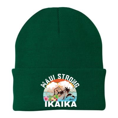 Maui Strong Ikaika Lahaina Banyan Tree Maui Hawaii Shoreline Knit Cap Winter Beanie