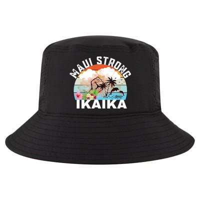 Maui Strong Ikaika Lahaina Banyan Tree Maui Hawaii Shoreline Cool Comfort Performance Bucket Hat