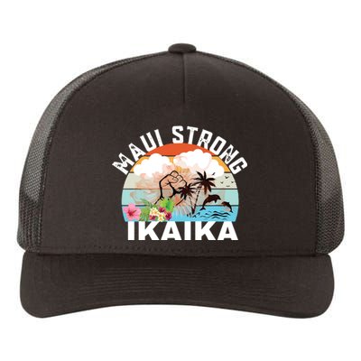 Maui Strong Ikaika Lahaina Banyan Tree Maui Hawaii Shoreline Yupoong Adult 5-Panel Trucker Hat