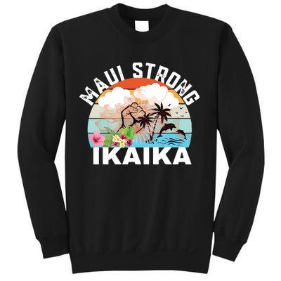 Maui Strong Ikaika Lahaina Banyan Tree Maui Hawaii Shoreline Sweatshirt