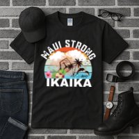 Maui Strong Ikaika Lahaina Banyan Tree Maui Hawaii Shoreline Tall T-Shirt