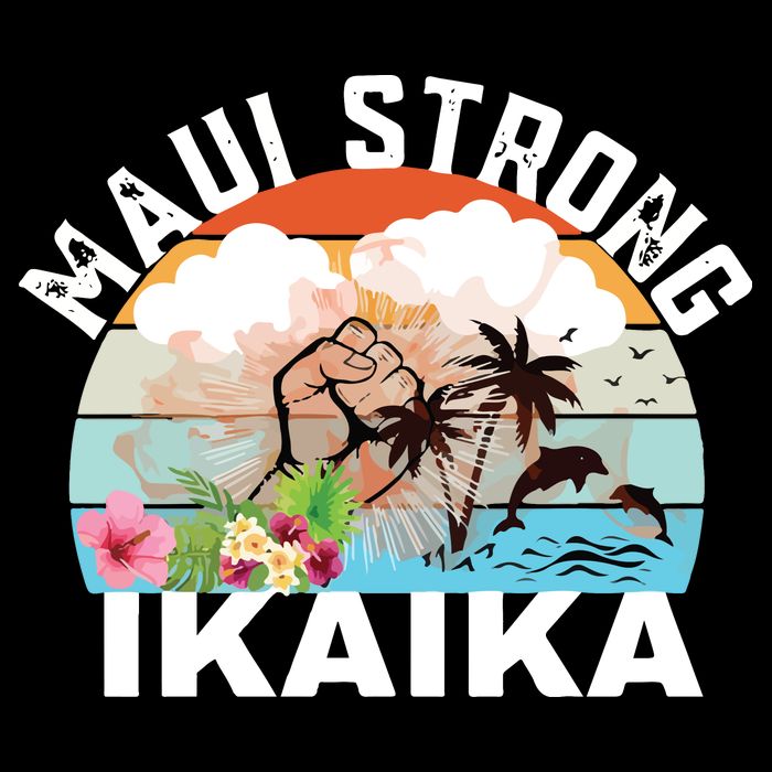 Maui Strong Ikaika Lahaina Banyan Tree Maui Hawaii Shoreline Sustainable Bucket Hat
