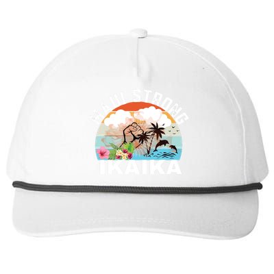 Maui Strong Ikaika Lahaina Banyan Tree Maui Hawaii Shoreline Snapback Five-Panel Rope Hat