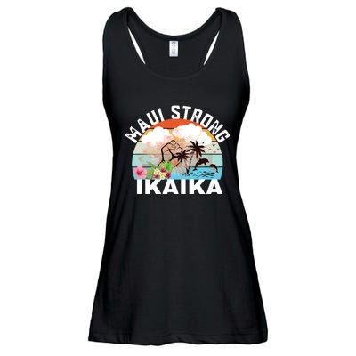 Maui Strong Ikaika Lahaina Banyan Tree Maui Hawaii Shoreline Ladies Essential Flowy Tank