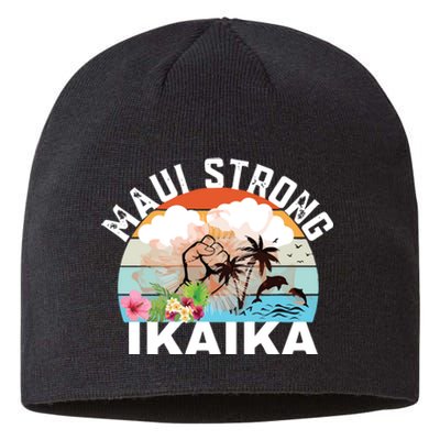 Maui Strong Ikaika Lahaina Banyan Tree Maui Hawaii Shoreline Sustainable Beanie