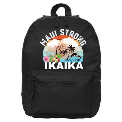 Maui Strong Ikaika Lahaina Banyan Tree Maui Hawaii Shoreline 16 in Basic Backpack