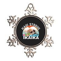 Maui Strong Ikaika Lahaina Banyan Tree Maui Hawaii Shoreline Metallic Star Ornament