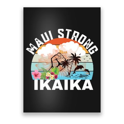 Maui Strong Ikaika Lahaina Banyan Tree Maui Hawaii Shoreline Poster