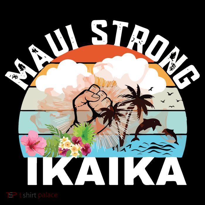 Maui Strong Ikaika Lahaina Banyan Tree Maui Hawaii Shoreline Poster