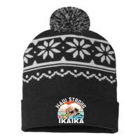 Maui Strong Ikaika Lahaina Banyan Tree Maui Hawaii Shoreline USA-Made Snowflake Beanie