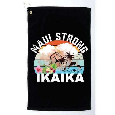 Maui Strong Ikaika Lahaina Banyan Tree Maui Hawaii Shoreline Golf Towel