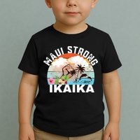 Maui Strong Ikaika Lahaina Banyan Tree Maui Hawaii Shoreline Toddler T-Shirt