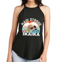 Maui Strong Ikaika Lahaina Banyan Tree Maui Hawaii Shoreline Women's Perfect Tri Rocker Tank