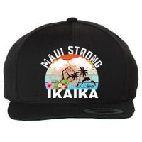 Maui Strong Ikaika Lahaina Banyan Tree Maui Hawaii Shoreline Wool Snapback Cap