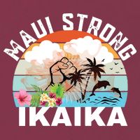Maui Strong Ikaika Lahaina Banyan Tree Maui Hawaii Shoreline 16oz Travel Tumbler