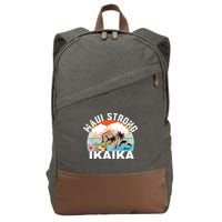 Maui Strong Ikaika Lahaina Banyan Tree Maui Hawaii Shoreline Cotton Canvas Backpack