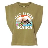 Maui Strong Ikaika Lahaina Banyan Tree Maui Hawaii Shoreline Garment-Dyed Women's Muscle Tee