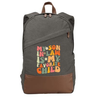 My Son In Law Is My Favorite Child Cotton Canvas Backpack