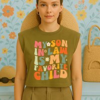 My Son In Law Is My Favorite Child Garment-Dyed Women's Muscle Tee