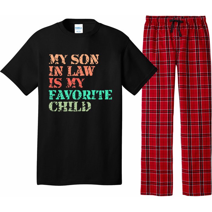 My Son In Law Is My Favorite Child Funny Family Humor Retro Pajama Set