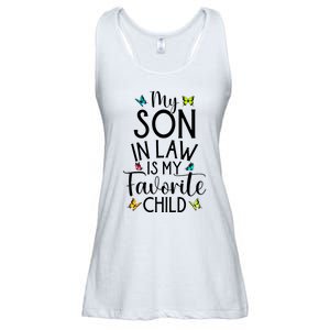 My Son In Law Is My Favorite Child Family Butterfly Design Ladies Essential Flowy Tank