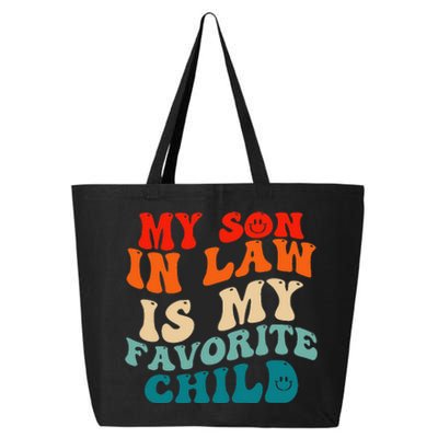 My Son In Law Is My Favorite Child Funny Family Humor Groovy 25L Jumbo Tote