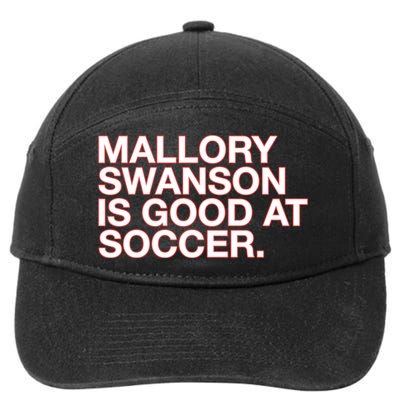 Mallory Swanson Is Good At Soccer 7-Panel Snapback Hat