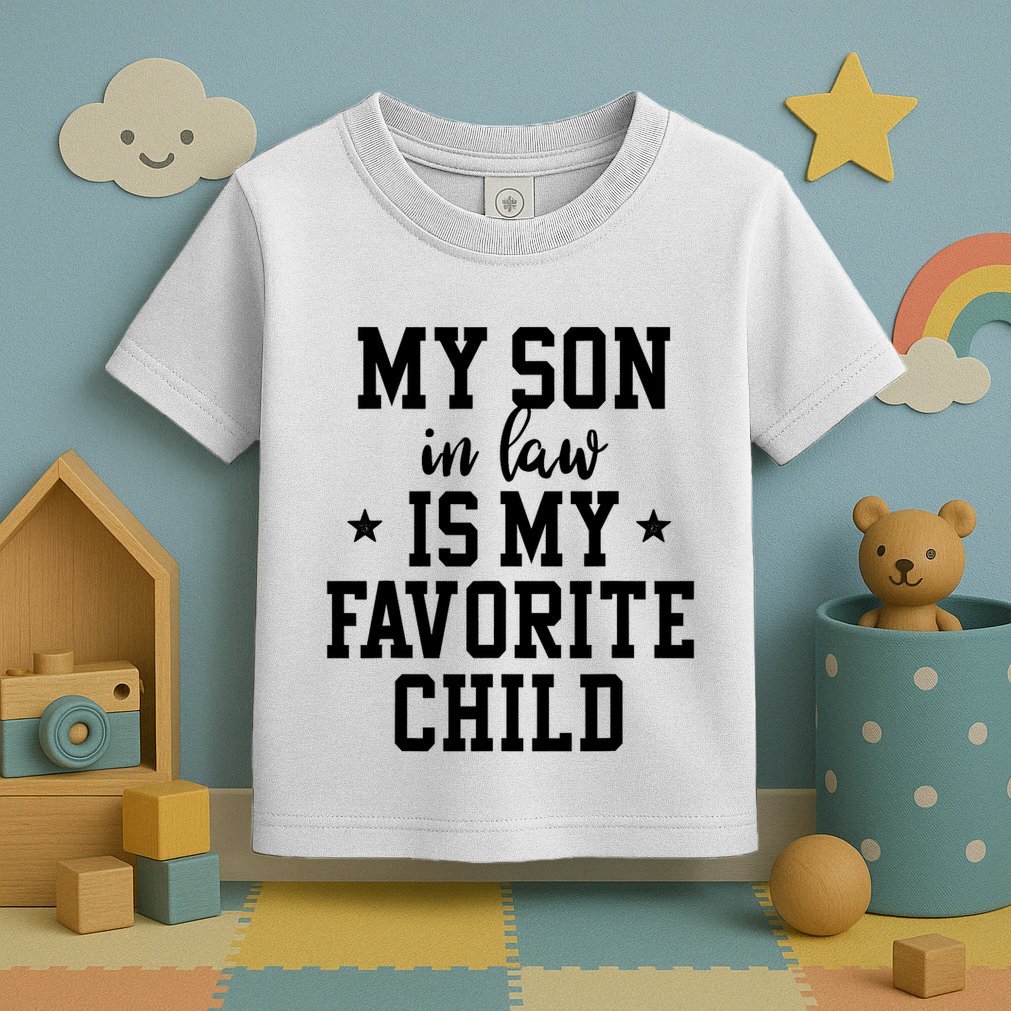 My Son In Law Is My Favorite Child Mother In Law Gifts Mom Toddler T-Shirt