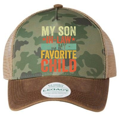 My Son In Law Is My Favorite Child Funny Replaced Daughter Legacy Tie Dye Trucker Hat
