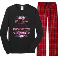 My Son In Law Is My Favorite Child Humor Funny Family Long Sleeve Pajama Set