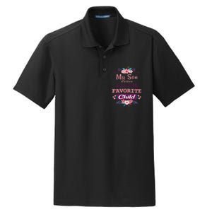 My Son In Law Is My Favorite Child Humor Funny Family Dry Zone Grid Polo