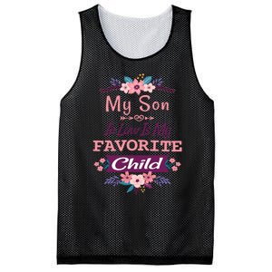 My Son In Law Is My Favorite Child Humor Funny Family Mesh Reversible Basketball Jersey Tank