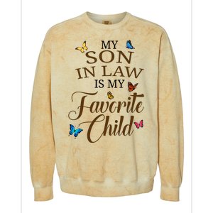 My Son In Law Is My Favorite Child Cute Gift Colorblast Crewneck Sweatshirt