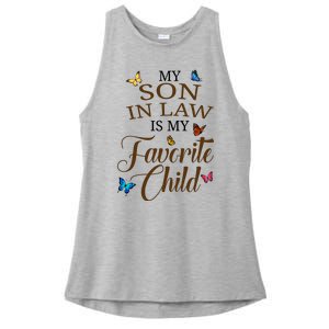 My Son In Law Is My Favorite Child Cute Gift Ladies PosiCharge Tri-Blend Wicking Tank