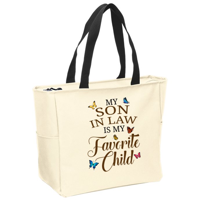 My Son In Law Is My Favorite Child Cute Gift Zip Tote Bag