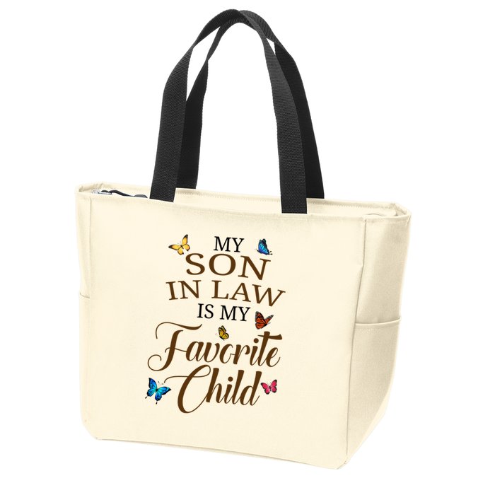 My Son In Law Is My Favorite Child Cute Gift Zip Tote Bag